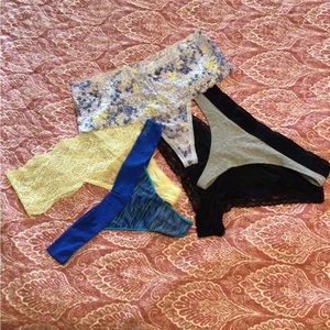 Soma, Victoria’s Secret, pink thong panties